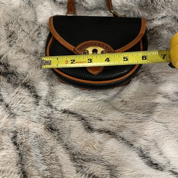 Vintage Dooney & Bourke Cavalry All Weather Leather Mini Crossbody Belt Bag - Picture 8 of 10
